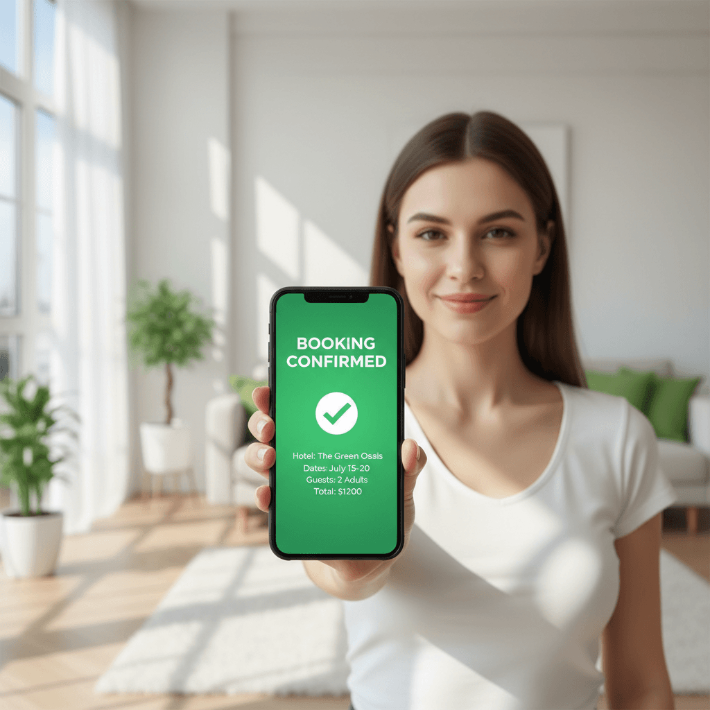 Booking confirmation on Cleanconnect platform