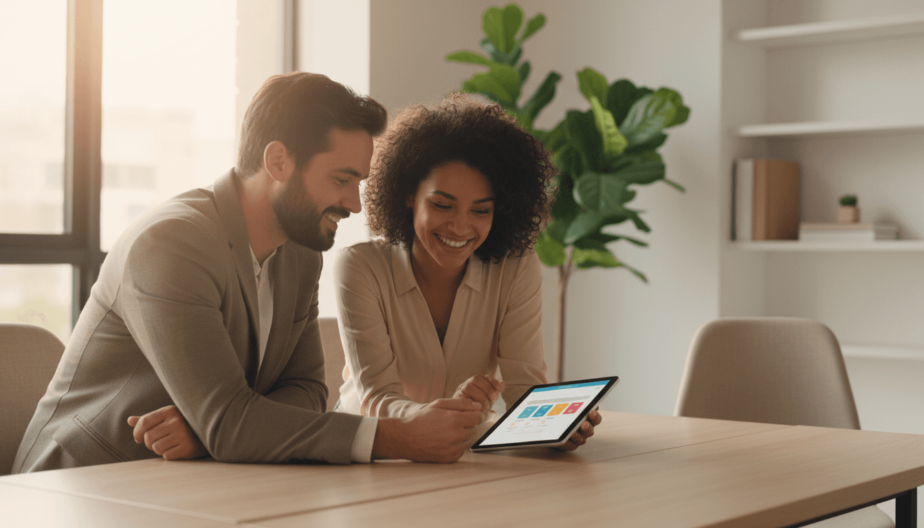 Cleanconnect team member helping a customer book a service through the platform